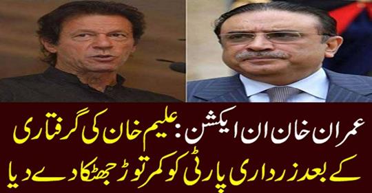 AFTER, ARREST, OF, ALEEM KHAN, A, BIG, SHOCK, GIVEN, TO, ZARDARI, AND, COMPANY