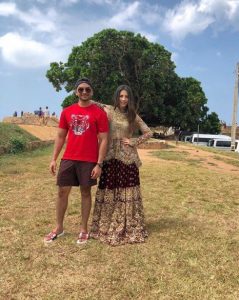 neelum munir, in, sri lanka, for, photo shoot, she, shared, photo, with, ex-president's, son