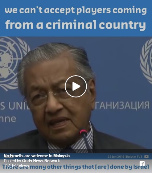 No Israelis are welcome in Malaysia