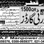 300+ Security Guards and Life Guards Jobs Available for Pakistani Nationals in Qatar and Dubai