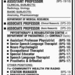 Liaquat University of Medical & Health Sciences Jobs 2019 for Media/Radio, Medical, Educator and Teaching Faculty
