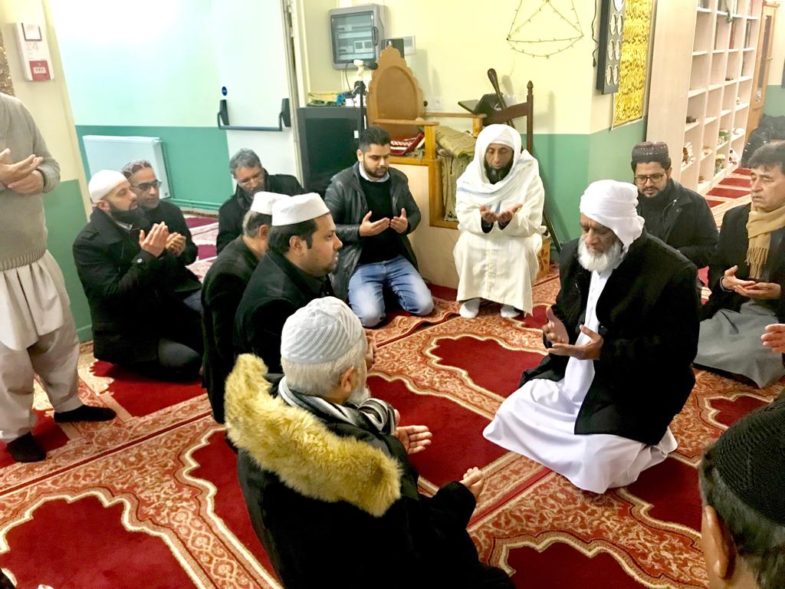 pray, for, uncle, of, malik afzal, and, malik abid, at, mosque, in, paris, after that, haji hussain muzzamil, sibt e muzammil, and, qari farooq ahmed farooqi, visited, his, house, for, condolence
