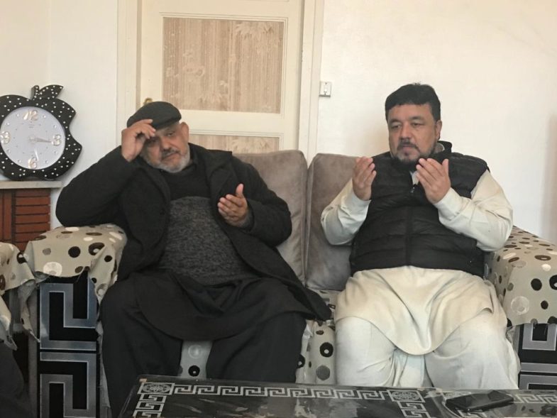 mirza khalid bashir's uncle, died, haji hussain muzamil, sibt muzzamil and, qari farooq ahmed farooqi, visited, his, house, to, express, their, condolence