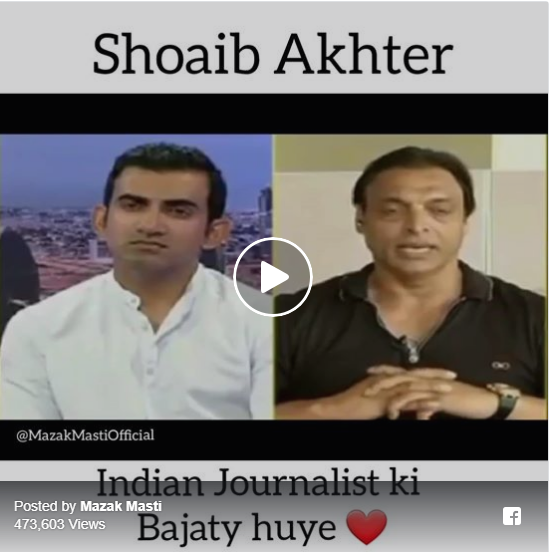 Shoaib Akhtar Got angry on Indian Anchor in India vs Pakistan