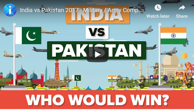 India vs Pakistan 2017 - Military / Army Comparison