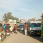 GT, road, harrappa, wagan, and, rickshaw, illegal stand,