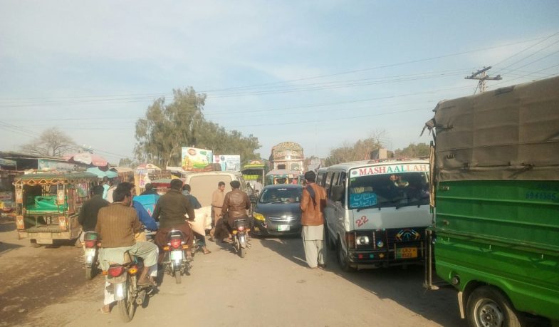 GT, road, harrappa, wagan, and, rickshaw, illegal stand, 