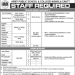 Army Public School & College Mangla Cantt Jobs 2019 for Admin & Teaching Staff