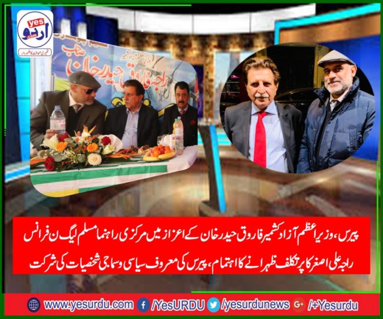 Raja ali asghar, senior, leader, pmln, France