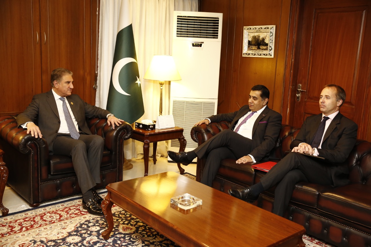 Minister of State for the Commonwealth and United Nations Lord Ahmad meets Foreign Minister Shah Mehmood Qureshi in foreign Ministry