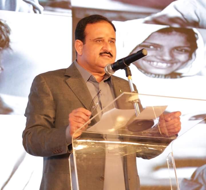 Chief Minister Punjab Usman Buzdar addressing the inauguration ceremony of "The new deal 2018-23"