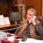 Foreign Minister Makhdoom Shah Mehmood Qureshi telphone contact with Sri Lankan counterpart Tilak Marapana