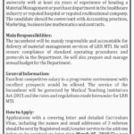 Lady Reading Hospital (LRH) Jobs 2019 for Manager / Material Management