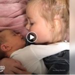 Little Girl Sings Her Baby Sister To Sleep With A Lullaby