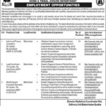 Home & Tribal Affairs Department Balochistan Jobs 2019 for M&E, Lead Coordinator and Admin/Finance Consultants