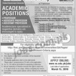 Virtual University (VU) Jobs 1/2019 for Teaching Faculty