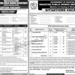Pakistan Public Works Department Jobs 2019 for 279+ Naib Qasid, Security & Support Staff (Multiple Cities)