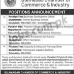 Islamabad Chamber of Commerce & Industry (ICC) Jobs 2019 for Admin, BDO, Program Officer, Advisor & Training Officer Posts
