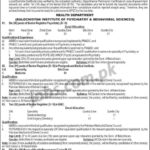 BPSC Jobs 1/2019: 65+ Health Management Cadre, Registrars & Other Posts in Balochistan Govt