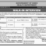 Sindh Health Department Jobs 2019 for Teaching Faculty at Khairpur Medical College (Walk-in Interviews)