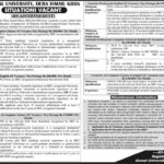 Gomal University (DI Khan) Jobs 2019 for Teaching Faculty (Various Departments)