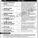 PO Box 711 Public Sector Organization Jobs 2019 for 8+ Office Clerk, Accountant, Asst Engineer, Research, Lecturer & Other Posts