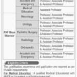 Fazaia Ruth PFAU Medical College (Islamabad/Karachi) Jobs 2019 for Teaching Faculty