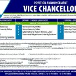 Punjab Higher Education Department Jobs 2019 for Vice Chancellors (Multiple Universities)