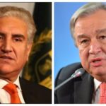 Foreign minister Shah Mehmood Qureshi letter to United nations general secretary António Guterres to target the Pak land, LOC infringement