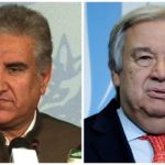 UN Secretary-General António Guterres telephone to Foreign Minister Makhdoom Shah Mehmood Qureshi