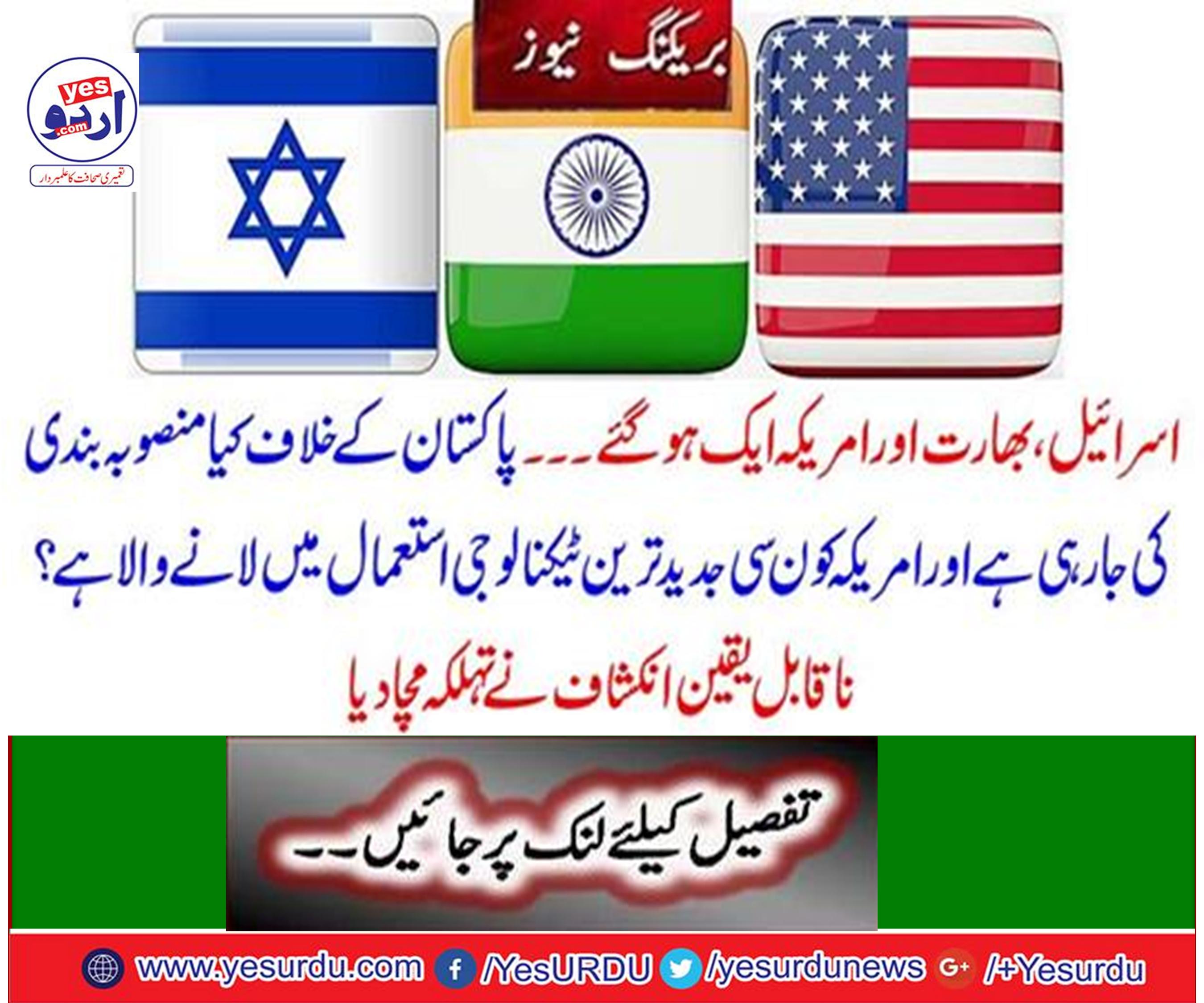 Breaking News: Israel, India and America became one