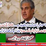 India's testimony about Masood's illness on Sunday, Minister of Foreign Affairs Shah Mehmood Qureshi