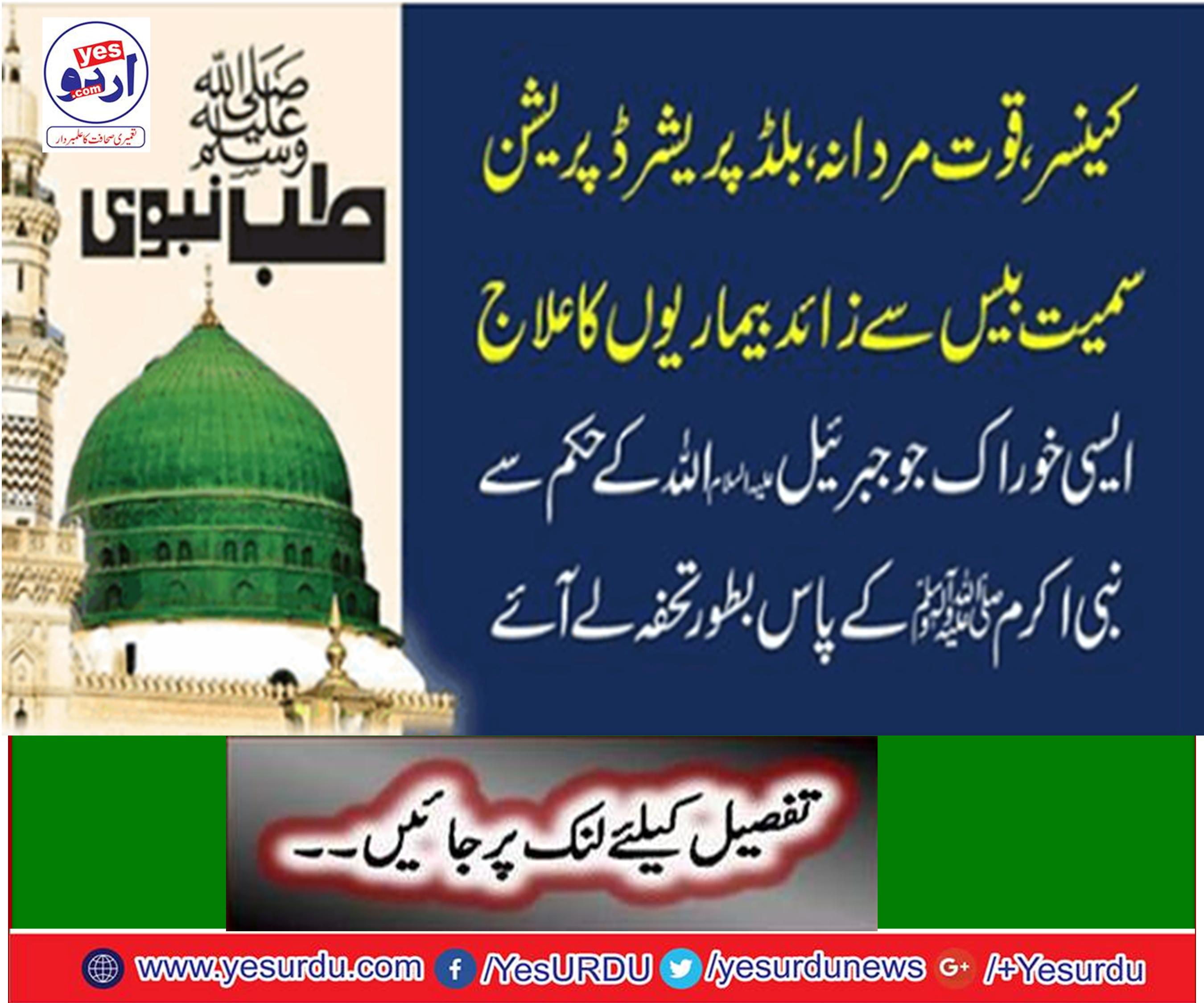 نبی پاک ﷺ کو مریض کیلئے شفاء