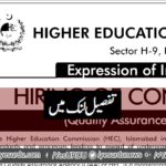 Higher Education Commission (HEC) Jobs 2019 for Consultants