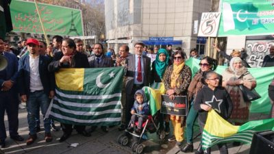 Kashmiri Community Protest In France Lyon