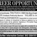 National Healthcare NGO Jobs 2019 for Treatment Coordinator / Graduate