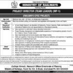 Ministry of Railways / CPEC Jobs 2019 for Project Director / Team Leader