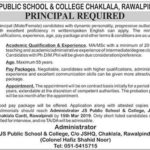 JS Public School & College Rawalpindi Jobs 2019 for Principal Post