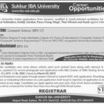 Sukkur IBA University Jobs 2019 for Office Assistant Instructor