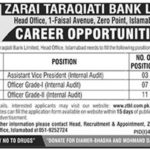 ZTBL Bank Jobs 2019 for 21+ Officer Grade-I/II and Assistant VP