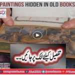 Paintings hidden in old books