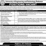 UET Peshawar Jobs 2019 for 21+ IT, Engineering & Teaching Faculty