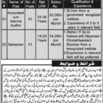 Sheikh Zayed Hospital RYK Jobs 2019 for Accountant/Internal Auditor and Salesman