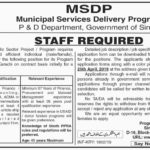 Planning & Development Department Sindh Jobs 2019 for Procurement Specialist