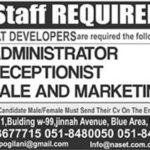 Emarat Developers Islamabad Jobs 2019 for Admin, Receptionist and Sales/Marketing Staff
