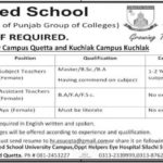 Allied School Quetta Jobs 2019 for Female Teachers & Assistant Teachers