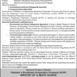 Ministry of Climate Change Pakistan Jobs 2019 for Community / Environment / Social Safeguards Specialists