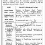 Army Public School / COD Jobs 2019 for Teachers (Jr/Middle/Sr), IT, Admin, Counselors, Trainers & Other Posts (Karachi)