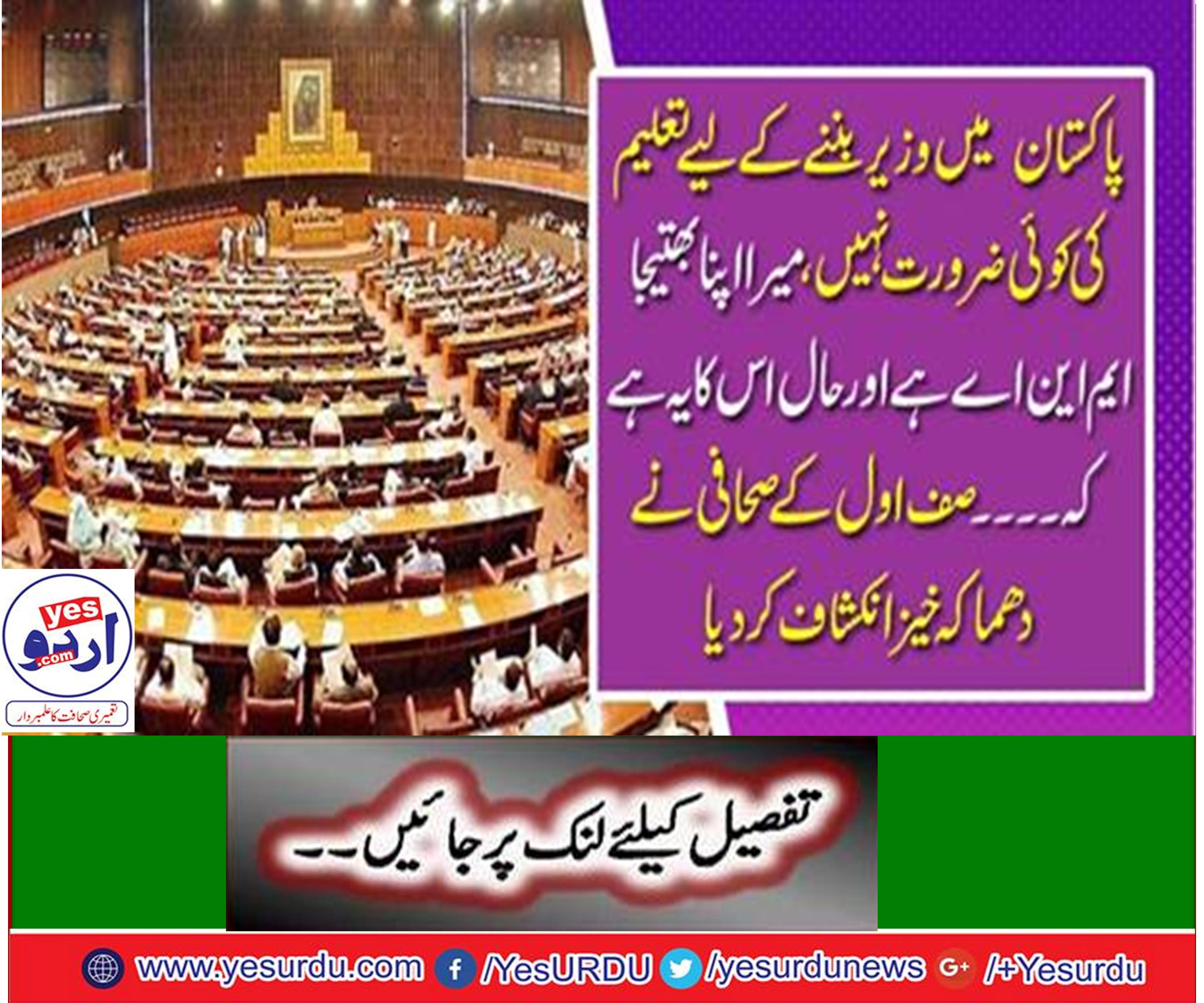 There is no need for education to become a minister in Pakistan, my own nephew is the MNA, analyst Mohammad Maalik