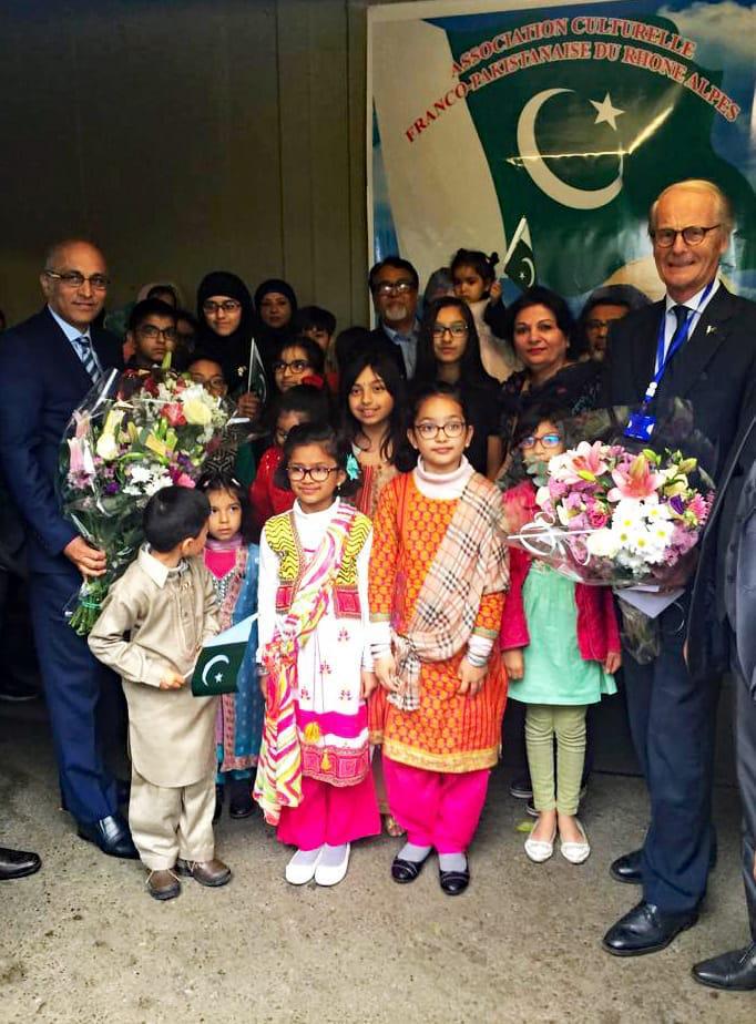 Pakistan Community of Lyon, France celebrated National Day of Pakistan